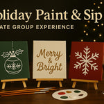 Private Holiday Paint & Sip – Self-Guided Creative Night (Minimum 8 Guests)