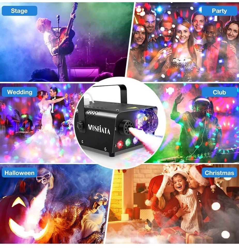 Smoke Fog Machine with Lights Rental / Location Machine à brouillard