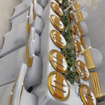 Location Assiettes Et Utensils Argent et Or / Plates Silver and Gold Cutlery Rental