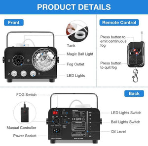 Smoke Fog Machine with Lights Rental / Location Machine à brouillard