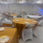 White Spandex Chair Covers Rental / Location Housses de Chaises