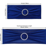 Location ceintures de chaise bleues / Blue Chair Sashes Rental