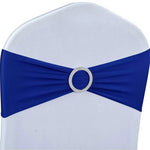 Location ceintures de chaise bleues / Blue Chair Sashes Rental