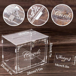 Location de boîte à cartes avec cadenas et clé - Card Box Rental with Lock and Key