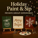 Private Holiday Paint & Sip – Self-Guided Creative Night (Minimum 8 Guests)